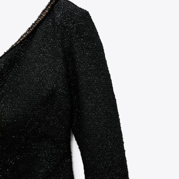 ZARA ASYMMETRIC MINI DRESS - Picture 15 of 16